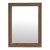 19th Century France Weathered Whitewash Cerused Oak Wall Mirror For Sale