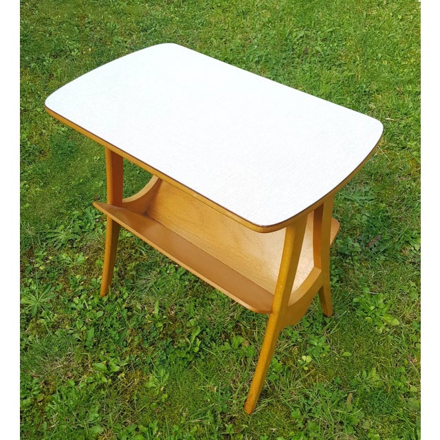 German Beech Magazine Rack from Ilse Möbel, 1950s For Sale - Image 4 of 6