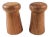 Vintage Solid Wood Salt & Pepper Shakers - a Pair For Sale
