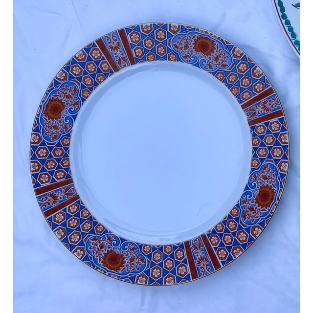 19th-Century Japanese Imari Inspired Decorative Plate Curation- 6 Plates For Sale - Image 9 of 12
