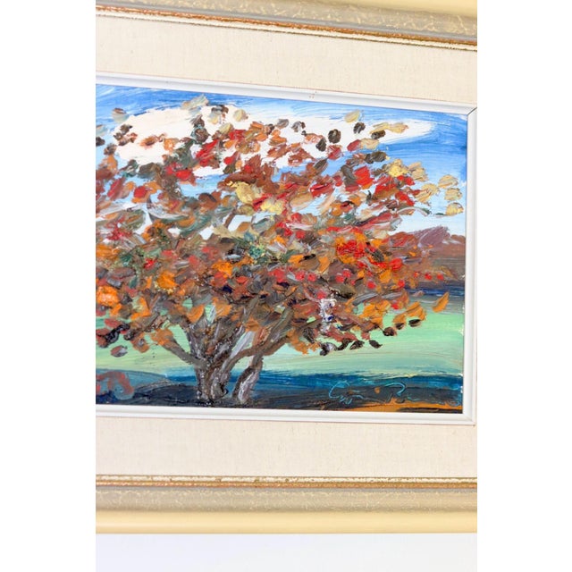 Göran Brunius, Autumn Tree, Oil on Board, Mid-20th Century For Sale - Image 6 of 10