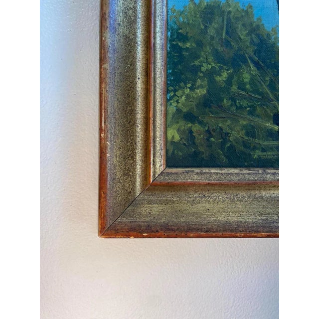 E. Bernasconi, Monte San Salvatore Lugano, Oil on Canvas For Sale - Image 5 of 9