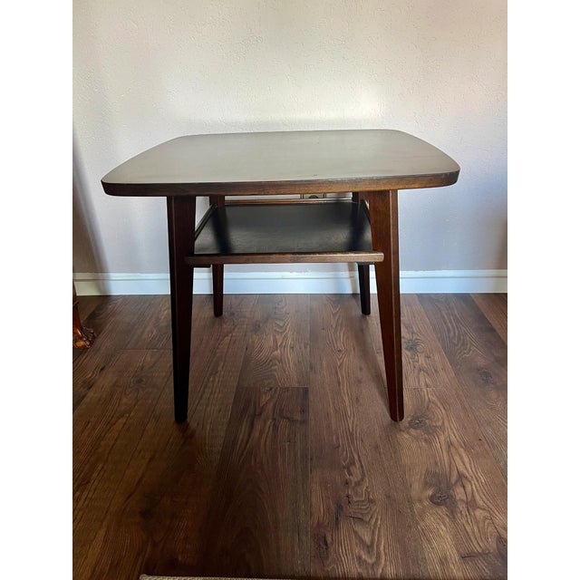 Mid-Century Tray Table with Shelf, 1940-1950 For Sale - Image 6 of 10