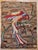 Vintage American Hand Hooked Rug, Pictorial Parrot Design, Folk Art Tapestry, 2x3 For Sale In Chicago - Image 6 of 7
