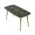 Vintage Rockabilly Glass Coffee Table with Conical Gold Legs, 1950s For Sale - Image 15 of 15