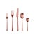 Contemporary Mepra Linea 20-Piece Flatware Set, Ice Bronze For Sale - Image 3 of 3