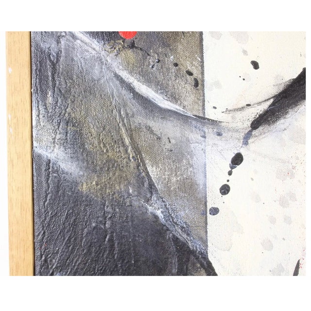 Mid-Century Modern Midcentury Modern Abstract Painting, Titled Figures in Red, Framed, by Rosemarie Cherundolo, 1970s For Sale - Image 3 of 8