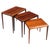 Nesting Tables in Santos Rosewood by Johannes Andersen for CFC Silkeborg, Denmark, 1960, Set of 3 For Sale - Image 15 of 15