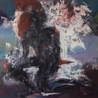 Original Oil Painting of a Black Woman Curiosity of Beauty by Marina Movshina For Sale