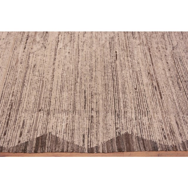 Early 21st Century Modern Wool Pile Area Rug For Sale - Image 5 of 6