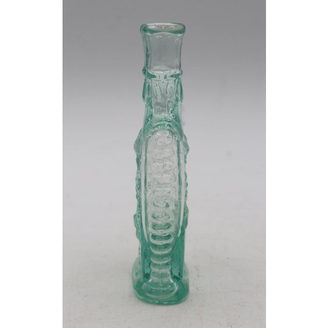C. 1840s American Aquamarine Glass Cologne Bottle For Sale - Image 4 of 8
