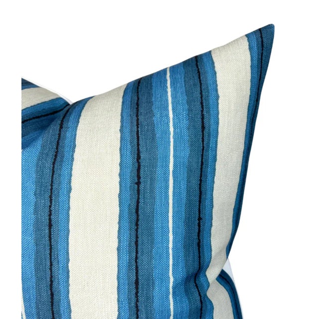 ⭐️ Ships Within 2 Days On the Front: Shoreline Printed Fabric On the Back: Ivory Performance Fabric Indoor / Outdoor...