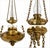 Traditional late-19th to early-20th-century hanging oil lamp style light, with Victorian/Edwardian influences. hanging oil...
