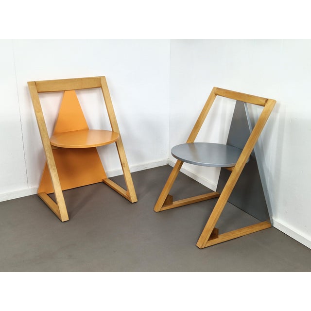 Postmodern Chairs, 1980s, Set of 2 For Sale - Image 6 of 11