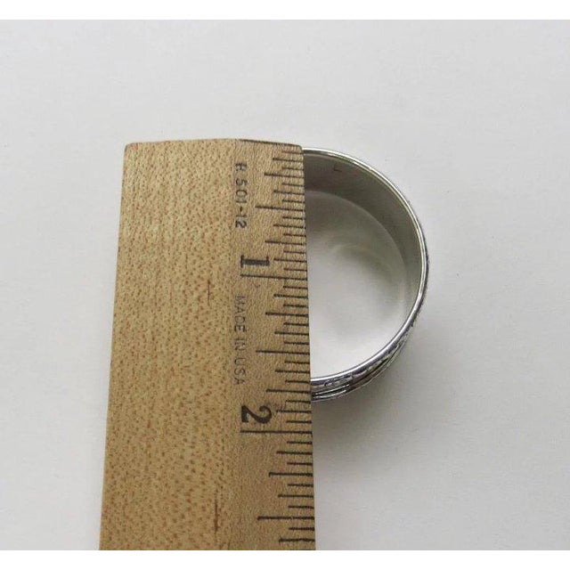 Metal Vintage Sterling Silver Napkin Ring by Webster For Sale - Image 7 of 7