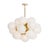 Shine Globe Chandelier, Natural Brass with Swirl Glass For Sale - Image 9 of 9