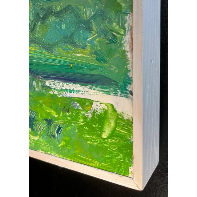 Jean Krille, Landscape 136, Oil on Masonite, Framed For Sale - Image 8 of 10