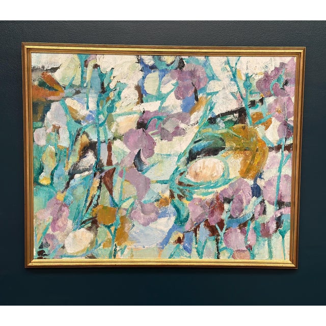 After Gunnar Alvarna, Composition, 1960s, Oil on Canvas For Sale - Image 10 of 18