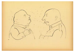 George Grosz, The Responsible, Original Lithograph and Offset, 1920