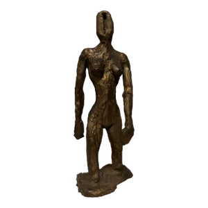 Mid 20th Century Abstract Figurative Female Bronze Sculpture