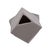 The shapes of these vases were created and inspired by the cubist movement in the art world. A matte gray finish...