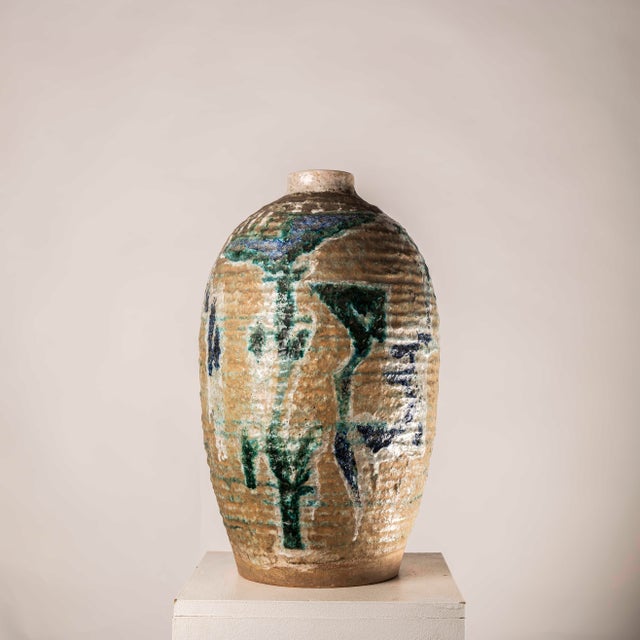 Mid-Century Modern Glazed Ceramic Vase, 1960s For Sale - Image 11 of 11