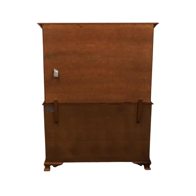 Sprague & Carleton Solid Hard Rock Maple Colonial Early American 56" Buffet W. Dutch Cupboard For Sale - Image 10 of 11