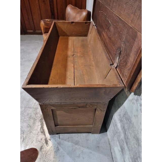 Antique French Farmers Bakery Cabinet in Oak For Sale - Image 18 of 18