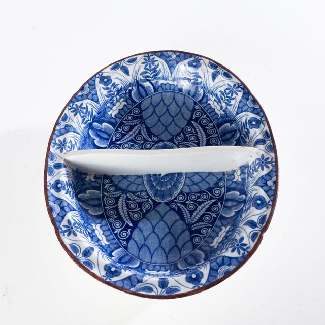 Antique Transferware Divided Bowl For Sale - Image 6 of 7