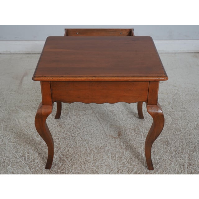 1980s Habersham Country French 1 Drawer Side Table For Sale - Image 5 of 12