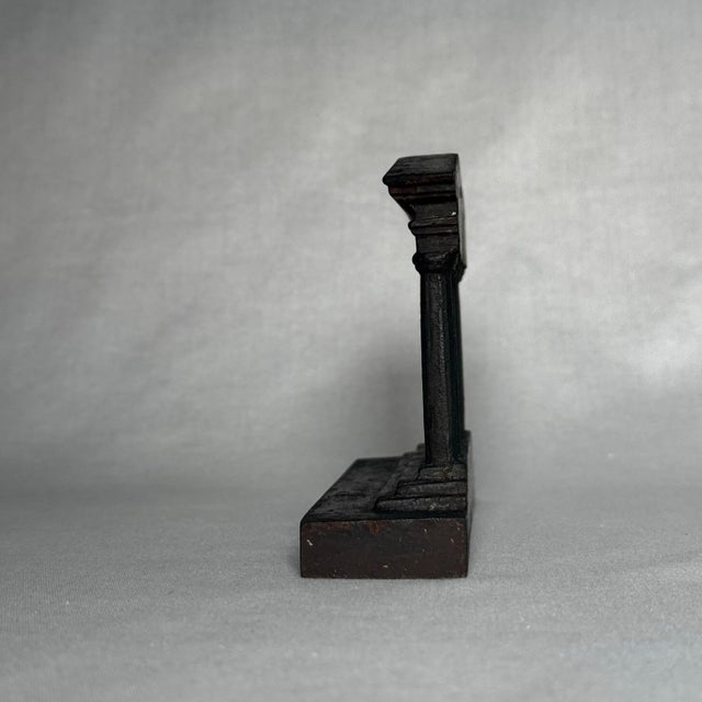 Metal Early 20th Century Neoclassical Greek "Parthenon" Cast Iron Architectural Element Decorative Object For Sale - Image 7 of 11