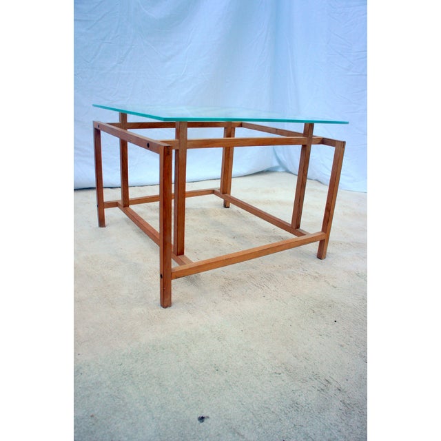 Wood 1960s Mid-Century Modern Henning Norgaard for Komfort Teak and Glass Side Chess Game Table For Sale - Image 7 of 12