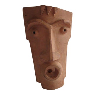 1950's Abstract Terra Cotta Sculpture by Andre Rhedey For Sale