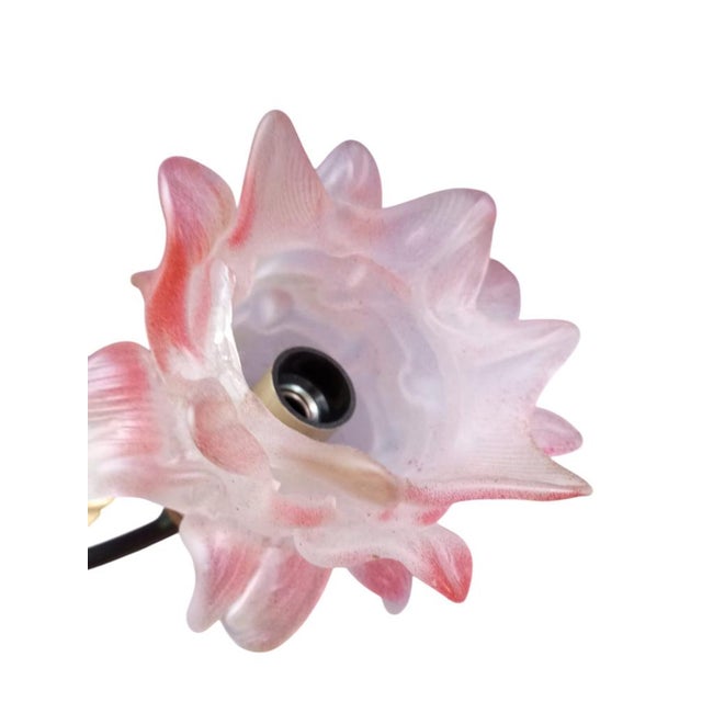 Vintage Floor Lamp with Murano Glass Roses, Italy, 1960s For Sale - Image 10 of 18