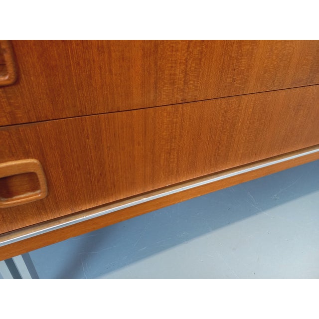 Vintage Scandinavian Teak and Metal Wardrobe, 1960s For Sale - Image 17 of 18