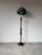 Hollywood Regency Vintage Adjustable Ratchet Wood Floor Lamp With Tiffany-Style Stained Glass Shade For Sale - Image 3 of 12