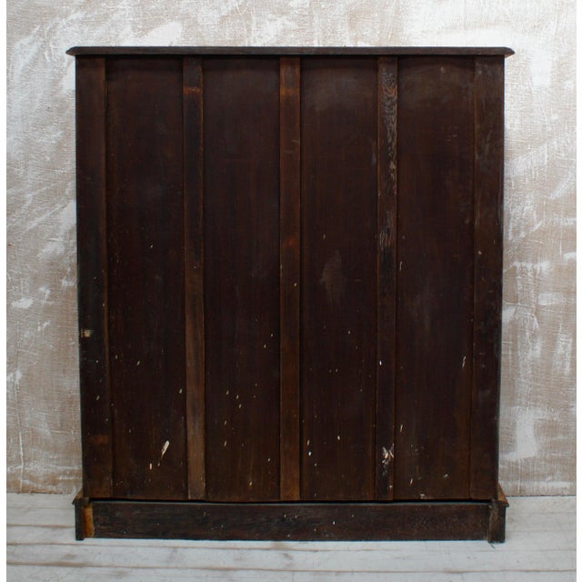 Wood Victorian Oak Open Bookcase, 1880s For Sale - Image 7 of 11