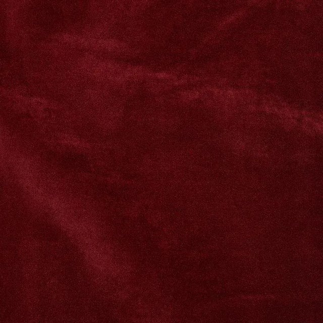 Transitional Sample - Schumacher Rocky Performance Velvet Fabric in Red Ochre For Sale - Image 3 of 3