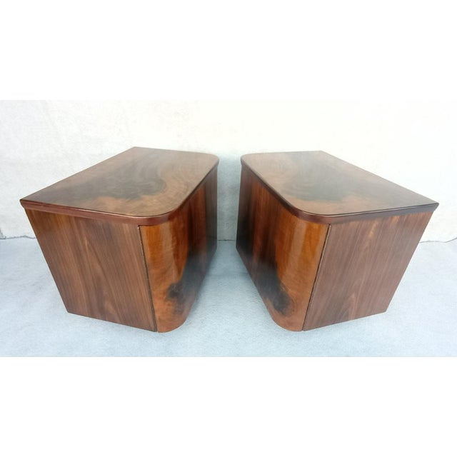 Bedside Tables by Jindřich Halabala for Up Závody, 1960s, Set of 2 For Sale - Image 9 of 16