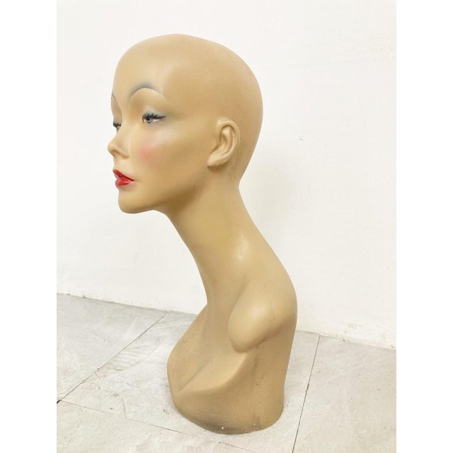 Sculpture Materials Vintage Female Mannequin Bust, 1960 For Sale - Image 7 of 9