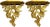 Gold Mid-Century Hollywood Regency Italian Giltwood Floral Wall Brackets - Pair For Sale - Image 8 of 8
