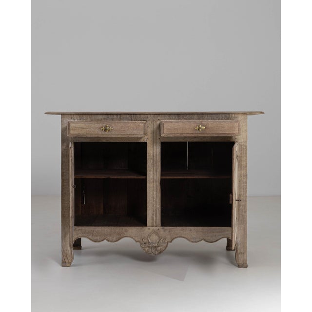 19th Century French Louis XV Style Oak Buffet For Sale - Image 13 of 15