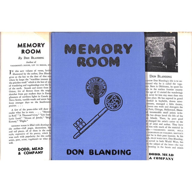BLANDING, Don [126] pp. Dodd, Mead & Company 1943 Ninth Printing 7 1/2" x 5 1/4" Don Blanding (1894-1957) gained...