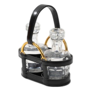 Liquor Cellar Set from Hermès Paris & Baccarat, 1960, Set of 3 For Sale