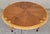 Mid-Century Modern round coffee table by Lane Furniture. Lane "Acclaim" series featuring the iconic dovetail top surface...