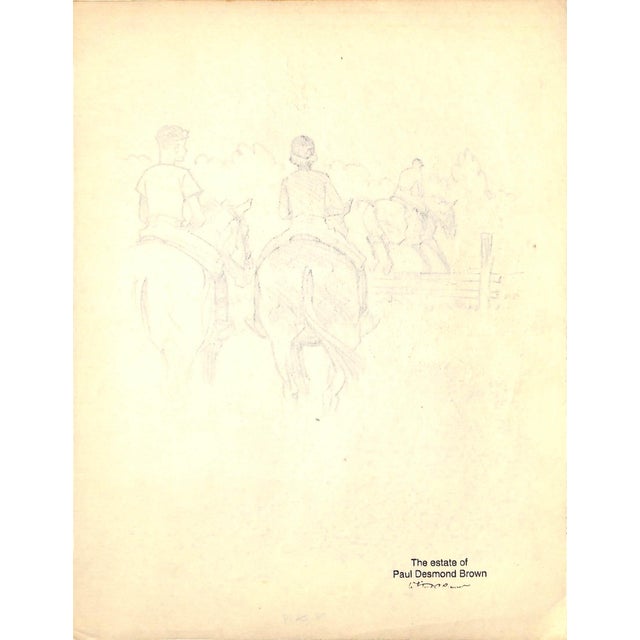 Art Sz: 11"H x 8 3/8"W 1944 Provenance stamp on verso: The Estate of Paul Desmond Brown *Book sold separately*