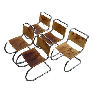 1990s Attributed to Mies Van Der Rohe Cantilever Chair-First Edition One Left For Sale