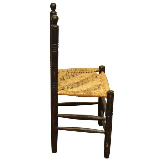 Ladder Back Caned Seat Dining Chairs a Pair Chairish