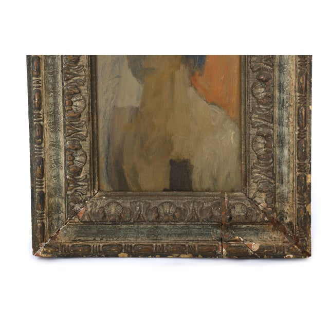 1950s Alex Minewski Oil Painting – Portrait on Board, Grande Chaumiere, Pennsylvania Academy of Fine Art For Sale - Image 5 of 9