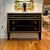Louis XVI, Hollywood Regency, Commodes, Black Painted Wood, Bronze, Marble Pair of traditional Louis XVI style cabinets in...